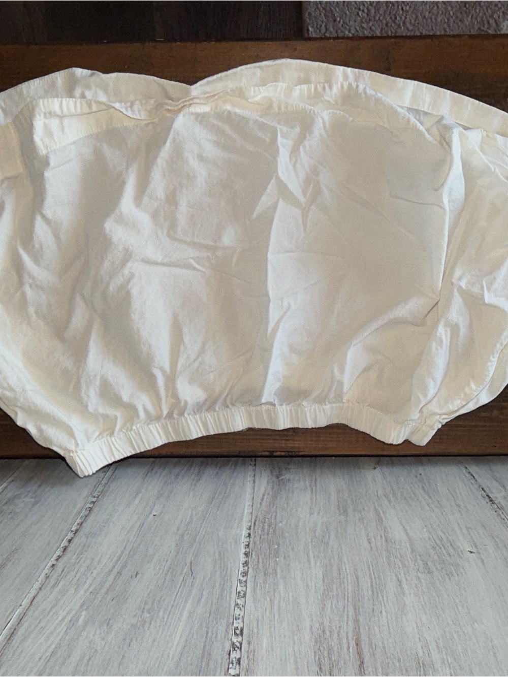 Free People White Elastic Waist Midi Skirt NWOT